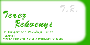 terez rekvenyi business card